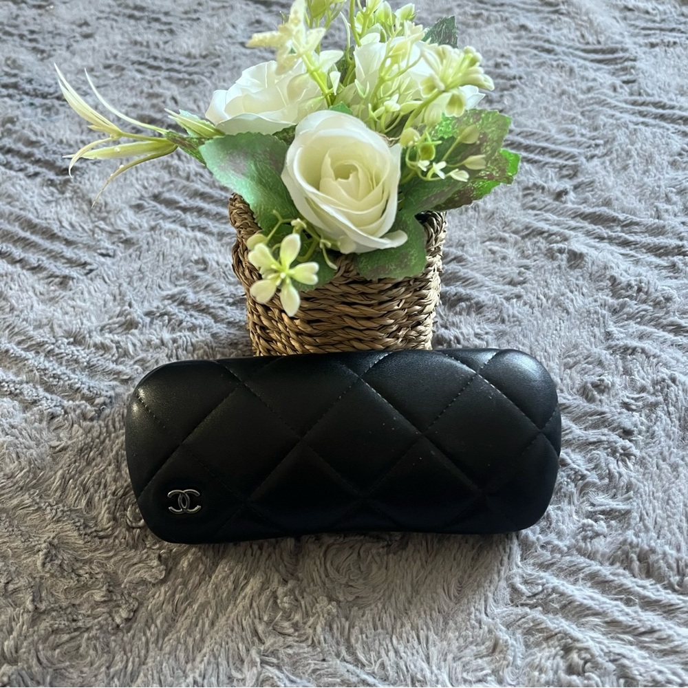 CHANEL Black Quilted Sunglasses Case-PRICE IS FIRM
